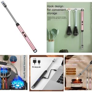 New Electric Arc Lighter USB Type C Rechargeable Long Neck Emergency Essential